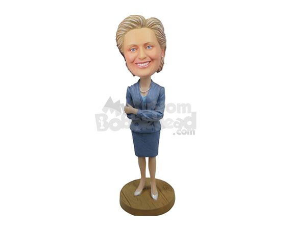 Custom Bobblehead Business Woman In A Gorgeous Dress Suit And Skirt - Careers & Professionals Corporate & Executives Personalized Bobblehead & Cake Topper Custom Bobblehead Business Woman In A Gorgeous Dress Suit And Skirt - Careers & Professionals Corporate & Executives Personalized Bobblehead & Cake Topper